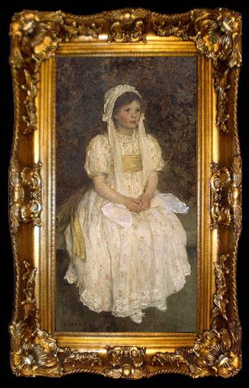 framed  E.Phillips Fox daughter of H.W. Brooks, ta009-2